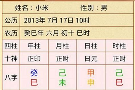 出生 天干地支|四柱八字排盘